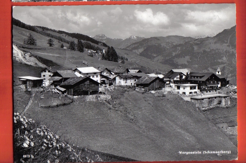 K516 Wergenstein Schamserberg.Gelaufen In 1961.Geiger Flims,o.Nummer - Casti-Wergenstein