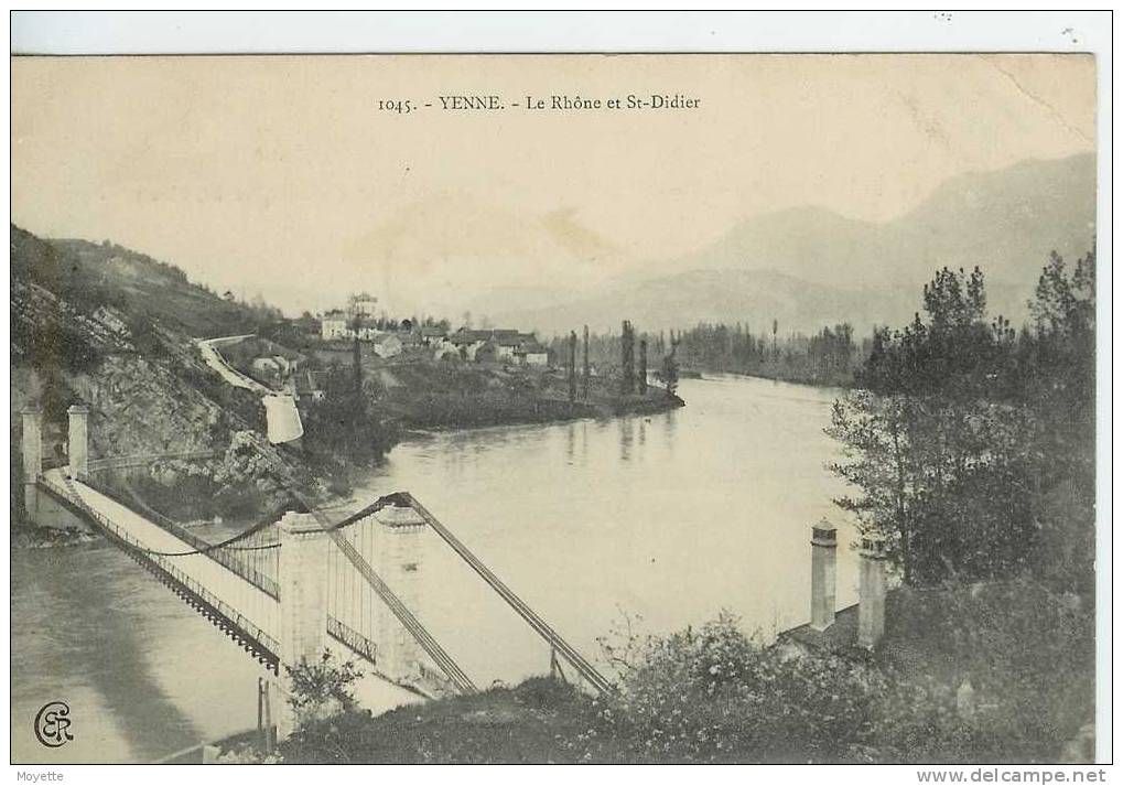 CPA-73-YENNE-LE RHÔNE ET St-DIDIER- - Yenne