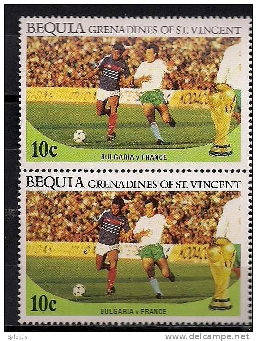 WORLD CUP 1982 ST VINCENT PAIR BOULGARIA Vs FRANCE - St.Vincent (1979-...)