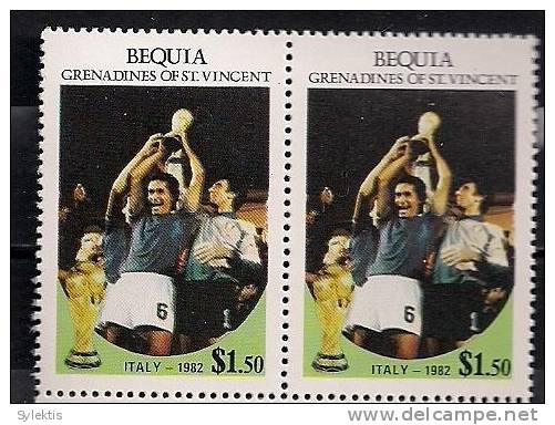 WORLD CUP 1982 ST VINCENT PAIR ITALY MNH - St.Vincent (1979-...)