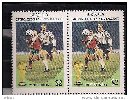 WORLD CUP 1982 ST VINCENT PAIR WEST GERMANY MNH - St.Vincent (1979-...)