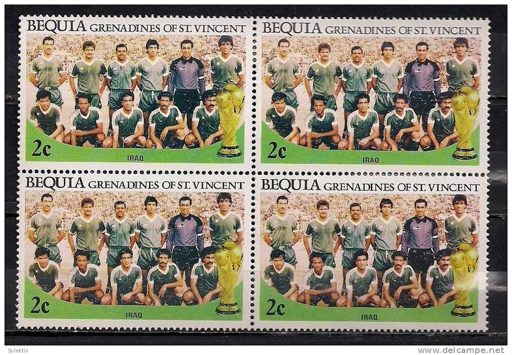 WORLD CUP 1982 ST VINCENT BLOCK 4 IRAQ MNH - St.Vincent (1979-...)