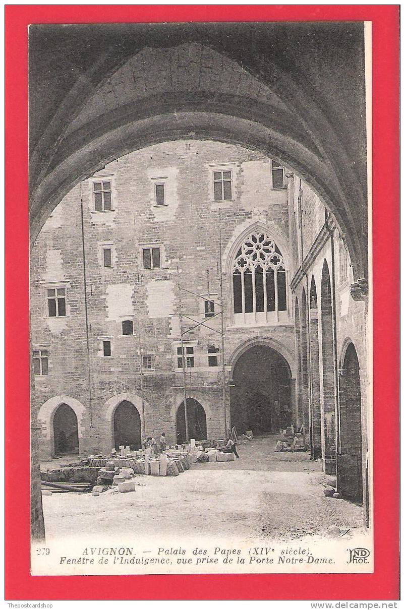 CPA  84 AVIGON Le Palais Des Papes FENETRE DE L'indulgence FRANCE - Avignon (Palais & Pont)