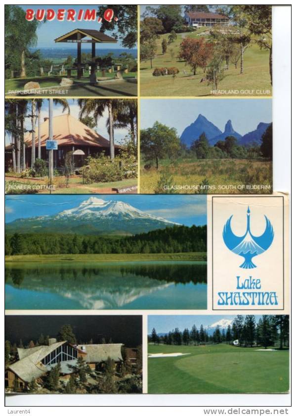 (0428) 2 Golf Postcard - 2 Carte Sur Le Golf - Golf