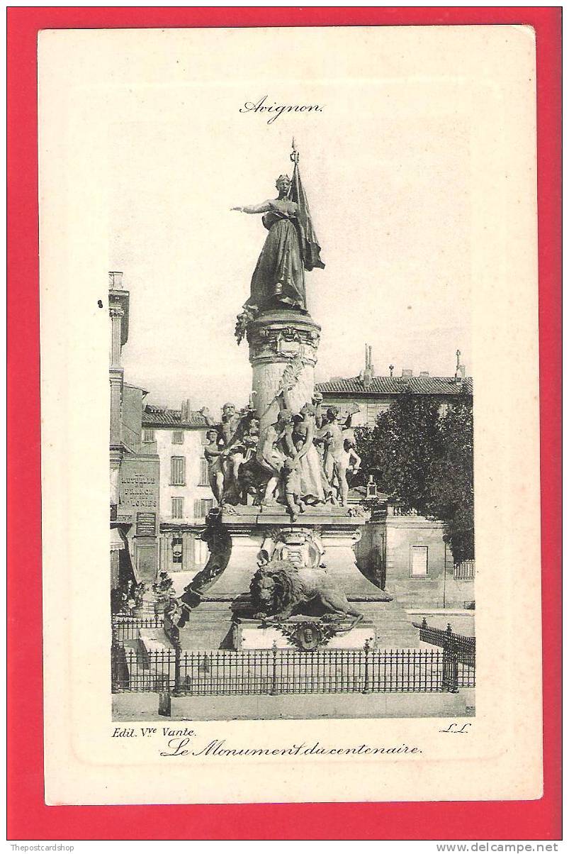 CPA  84 LL Louis Levy Unusual Type AVIGON  LE MONUMENT DU CENTENAIRE WAR MEMORIAL ? UK GB STYLE EDIT VVE VANTE - Avignon