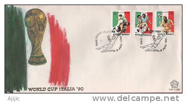 Coupe Du Monde  Italia 90. Emission FDC De L´Indonesie - 1990 – Italien