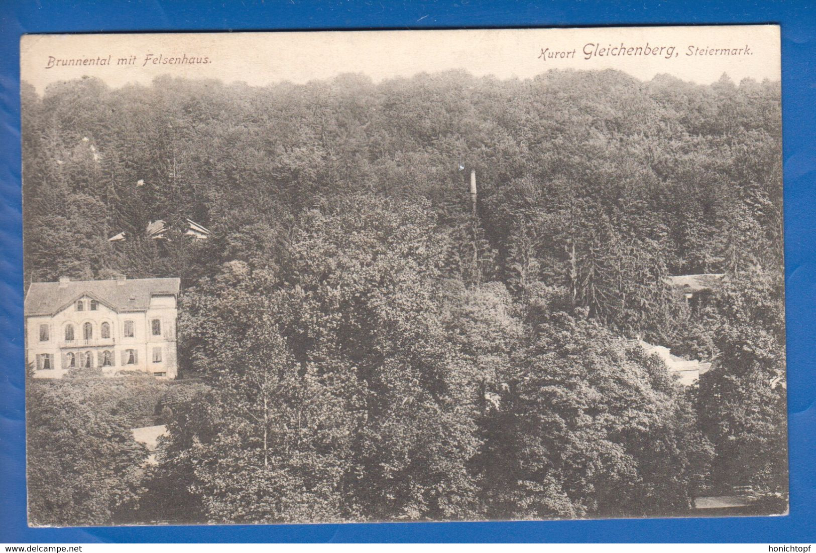 Österreich; Bad Gleichenberg; Brunnental Mit Felsenhaus; 1914 - Bad Gleichenberg