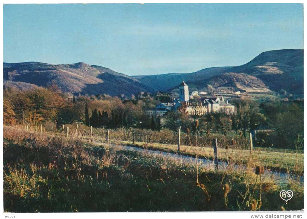 Cp , 81 , DOURGNE , Abbaye Saint-Benoît D'En Calcat , Le Monastère Et La Montagne Noire - Dourgne