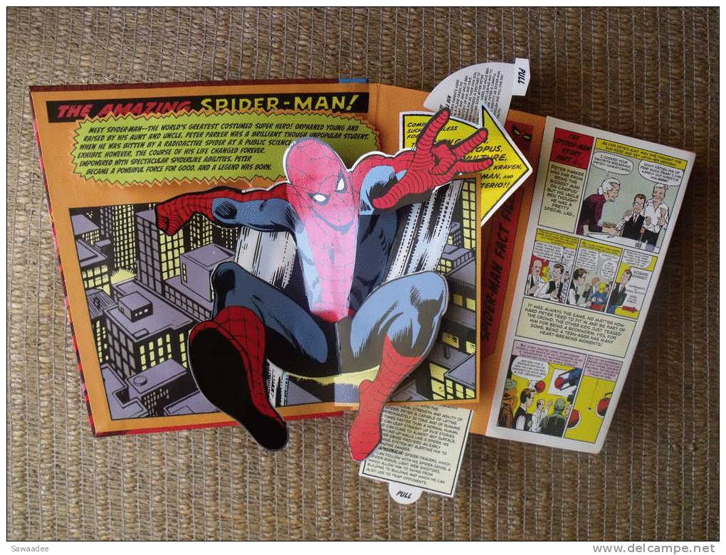 LIVRE - B.D. - POP UP - THE AMAZING SPIDER MAN - MARVEL TRUE BELIEVERS RETRO CHARACTER Co - CANDLEWICK PRESS - SPIDERMAN - Marvel