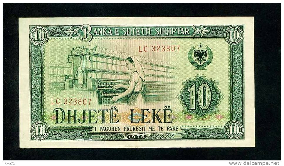 10 Lekë  " ALBANIE "    1976  P43  XF  Ro4 - Albania