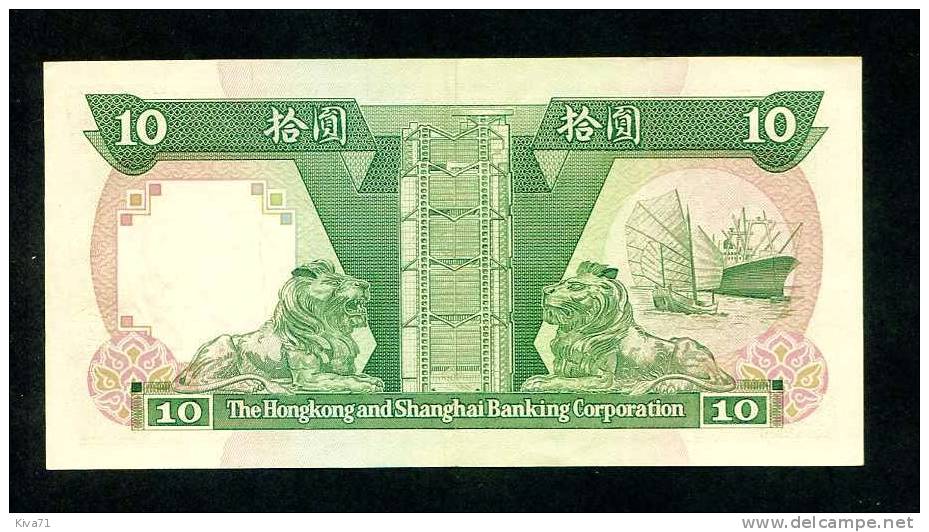 10  DOLLARS  "HONG KONG"  1er Janvier 1989    XF/SUP   Ro35 - Hongkong