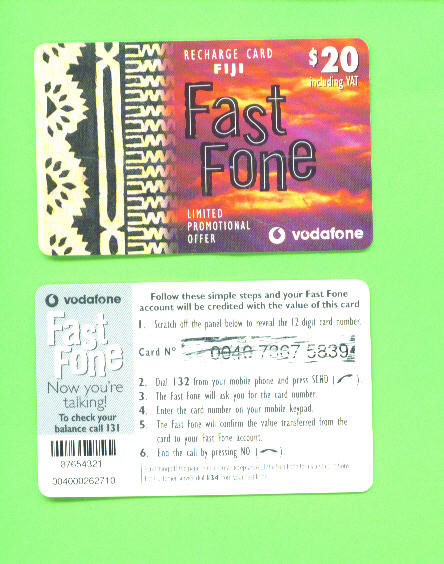 FIJI - Remote Phonecard As Scan - Fidji