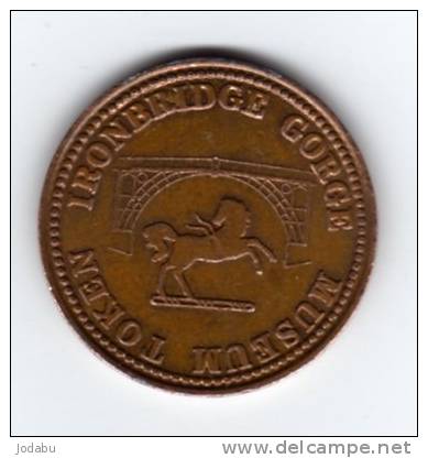 Piéce Ou Médaille De Half Penny 1987...ironbridge-gorge - Abarten Und Kuriositäten