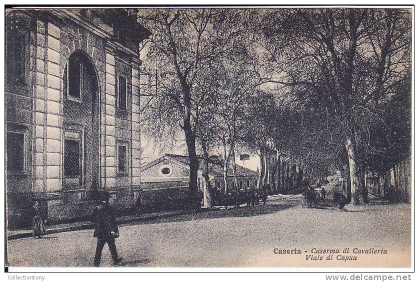 CASERTA - CASERMA DI CAVALLERIA VIALE DI CAPUA - FP - VIAGG. 18/08/1926 - Caserta