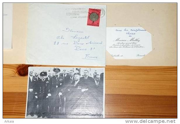 AVIATION - MATHY MAURICE - SECRETAIRE  VIEILLES TIGES DE BELGIQUE - 6 DOCUMENTS + SIGNATURE MANUSCRITE - Other & Unclassified