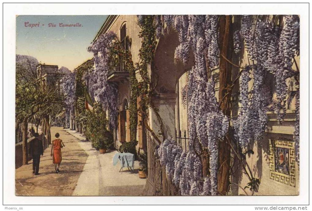 ITALY - CAPRI, Via Camerelle, 1938. - Altri & Non Classificati