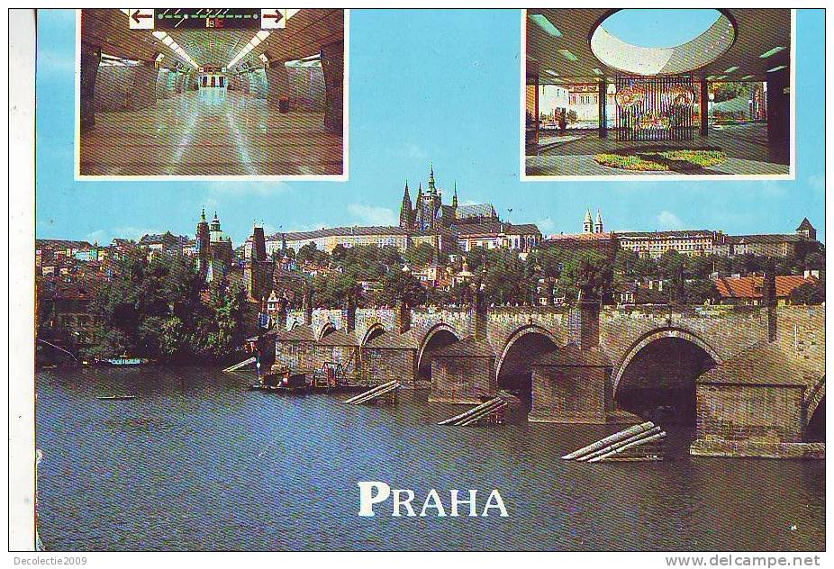 Zs1904 Chemin De Fer Metro Station Praga Used PPC Good Shape - Subway