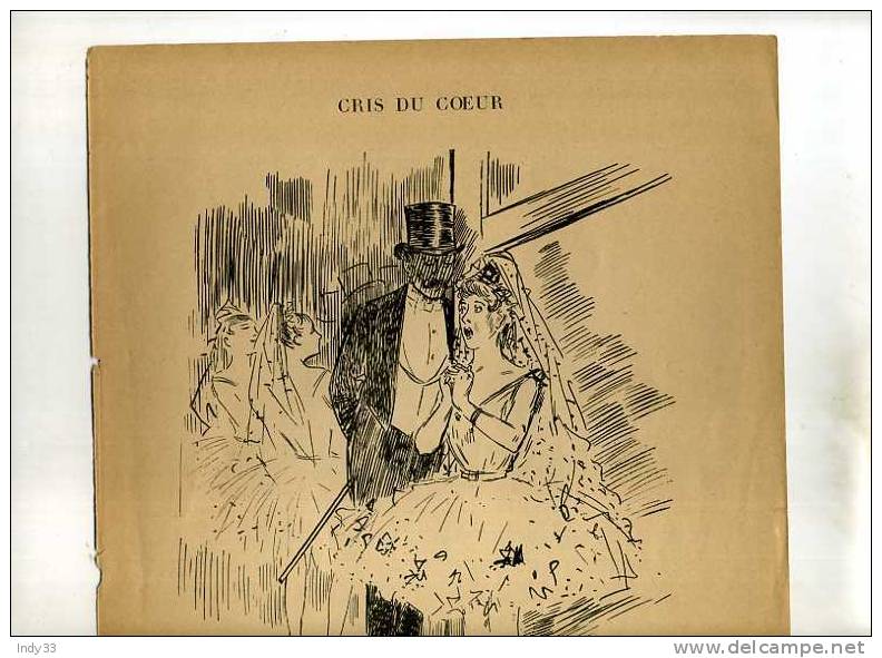 - CRIS DU COEUR . PLANCHE N°6  TIREE DE L´"ALBUM FORAIN" 1896 - Autres & Non Classés