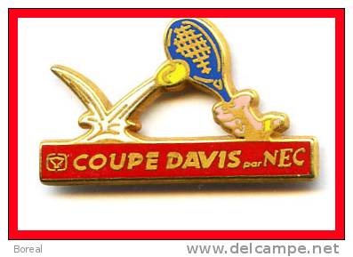 Magnifique Pin's Tennis COUPE DAVIS NEC (AB) - Tennis