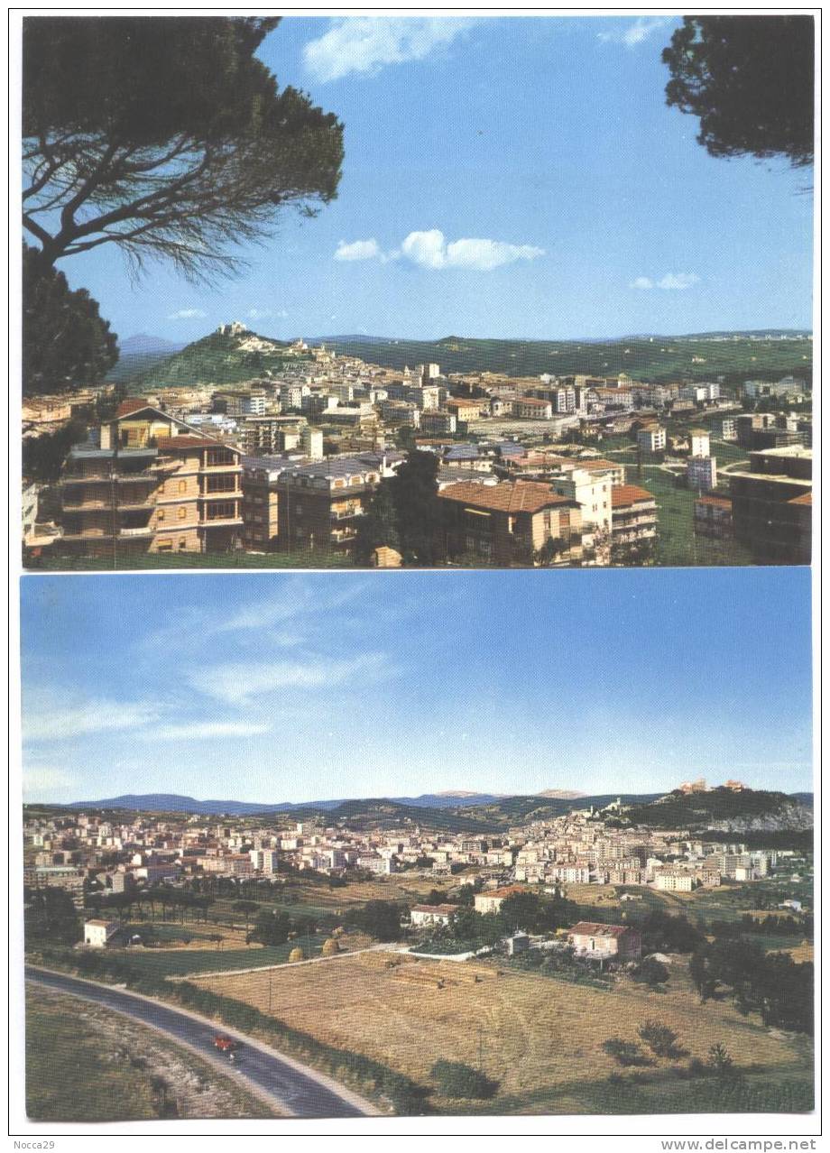 CAMPOBASSO ANNI 70    2 CARTOLINE CON PANORAMA - Campobasso