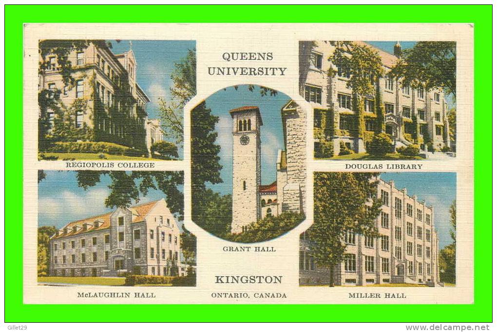 KINGSTON, ONTARIO - QUEENS UNVERSITY - 5 MULTIVIEWS - PUB BY JACK H. BAIN - - Kingston