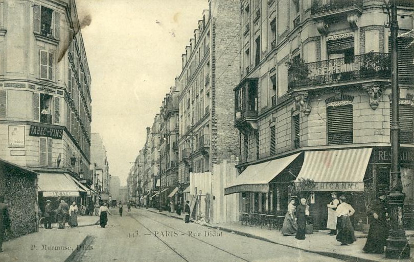 Paris 75014 -  Rue Didot - Tabac - Santé Sage-Femme - Arrondissement: 14