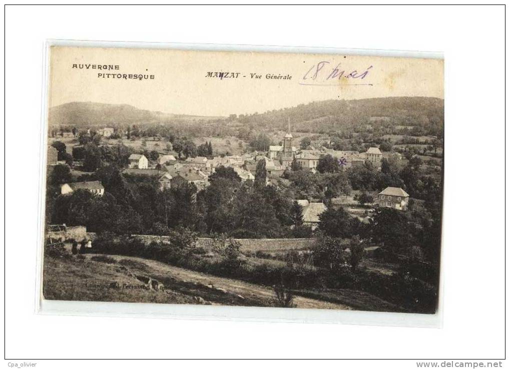 63 MANZAT Vue Générale, Ed Champeaud, Auvergne Pittoresque, 192? - Manzat