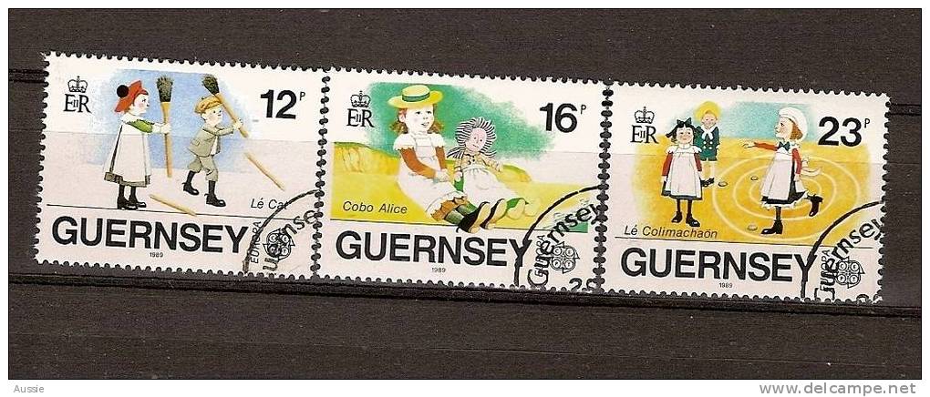 Guernesey Guernsey Cept 1989 Yvertn° 451-53 (°) Used Oblitéré - 1989