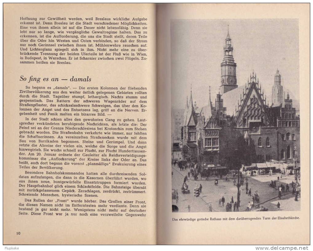 Aus Breslau Wurde Wroclaw Franz Otto Jerrig Hannover Verlag  Wolfgang Kwiecinski 1949. - 5. Wereldoorlogen