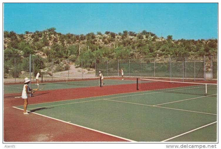 Tuscon National Golf Club Tennis Courts On C1970s Vintage Postcard - Tennis