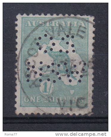 SS2771 - AUSTRALIA , 1 Scellino Perforato OS  NSW - Used Stamps