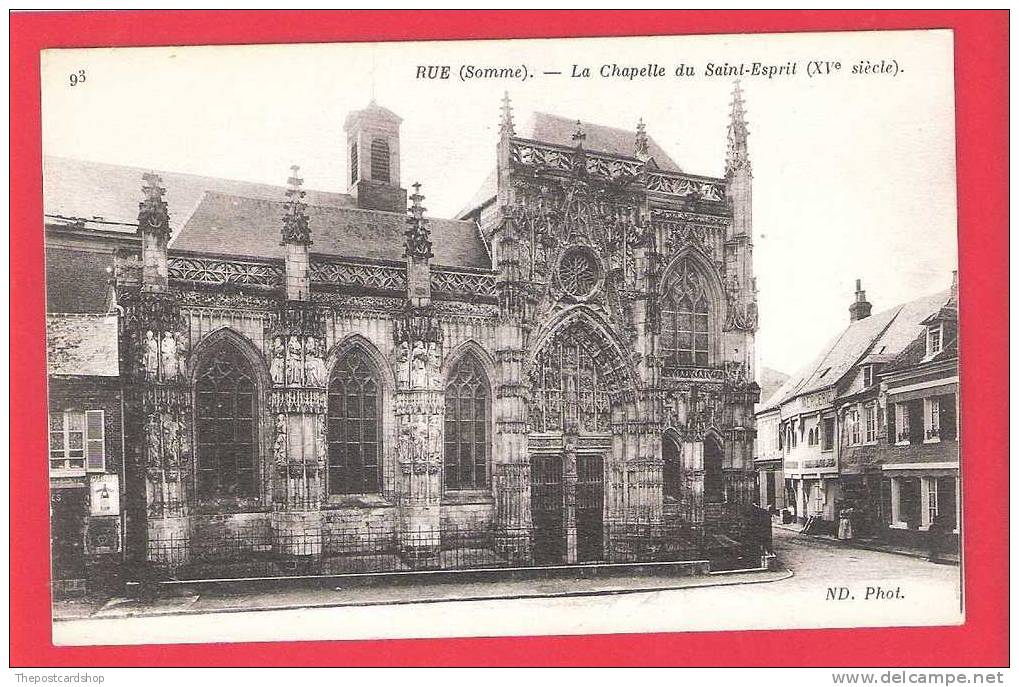 CPA  - 80 SOMME RUE LA CHAPELLE DU SAINT-ESPRIT XVE SIECLE --  RUE FRANCE - Rue