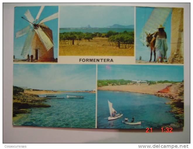 2502 MOLINO FORMENTERA  BALEARES ISLANDS   POSTAL AÑOS 1970 MIRA OTRAS SIMILARES EN MI TIENDA - Formentera