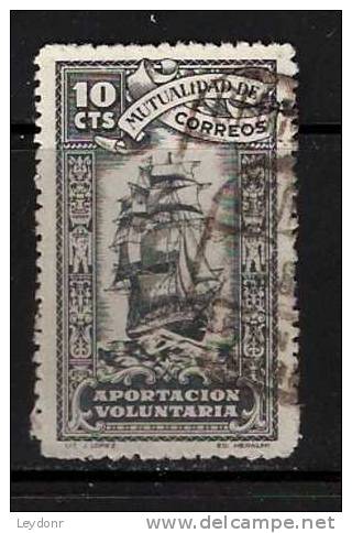 Spain - Espana - Aportacion Voluntaria - Sail Ship - Mutualidad De Correos - Wohlfahrtsmarken