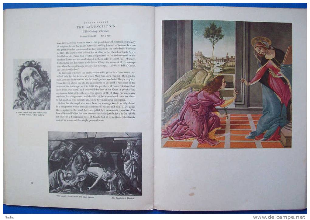 1953, Botticelli, Abrams Art Book Portfolio -31 prints, 32,5x25cm. Full set.