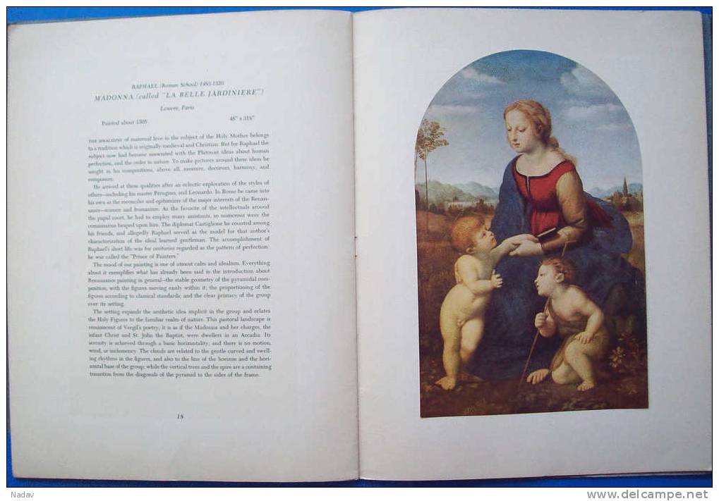 1953, Italian Painting, Abrams Art Book Portfolio -14 Prints, 32,5x25cm. Full Set. - Prints & Engravings