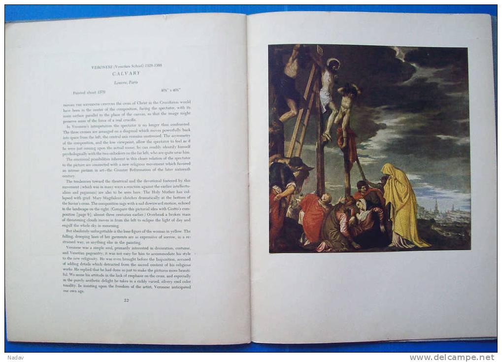 1953, Italian Painting, Abrams Art Book Portfolio -14 Prints, 32,5x25cm. Full Set. - Prints & Engravings