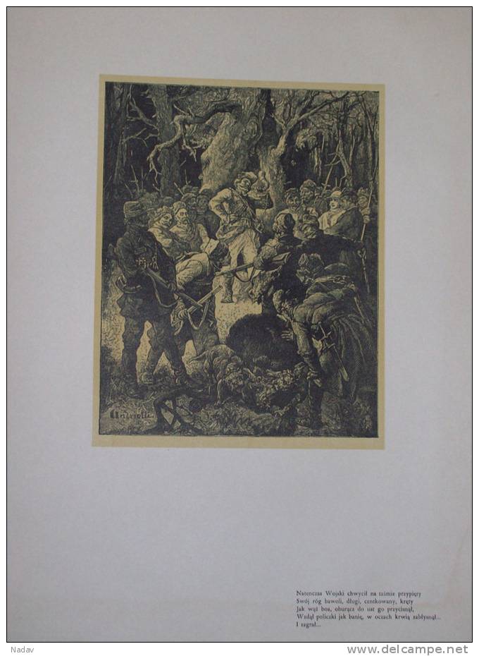 1955, A.MICKIEWICZ, PAN TADEUSZ IL. M.E.ANDRIOLLI, Format 30 X 42 Cm. - Prints & Engravings