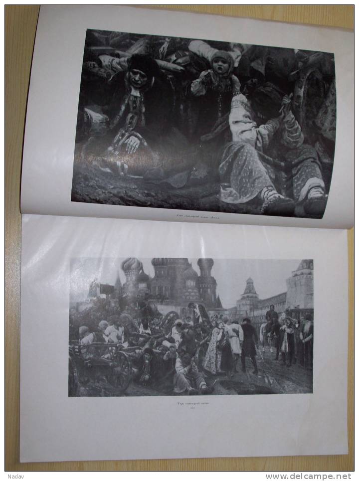 1955, Surikov Vasilij (1848-1916),Alpatov Art Book Portfolio-40prints,35x26 Cm .Full Set. - Prints & Engravings