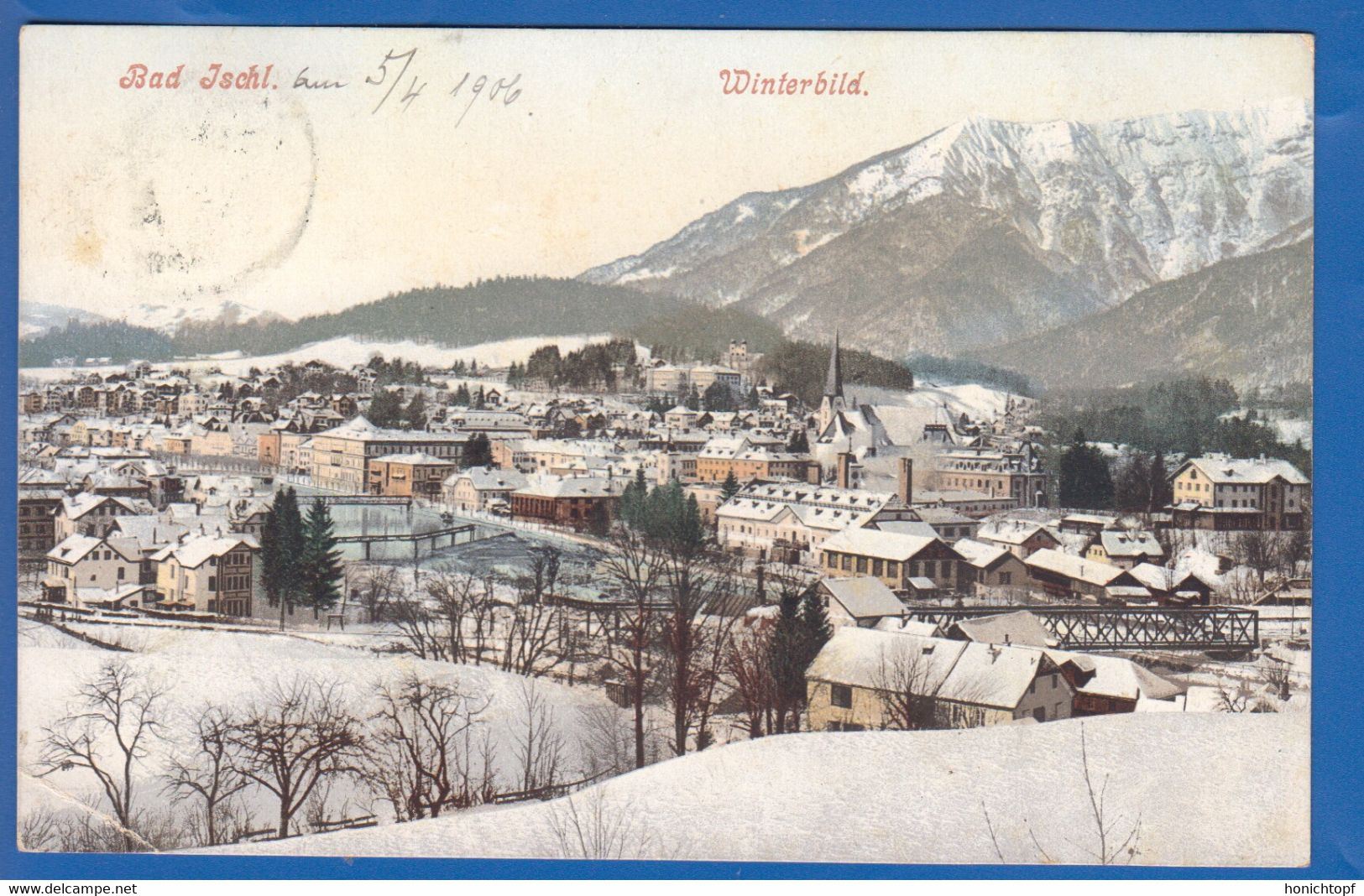 Österreich; Bad Ischl; Winterbild; 1906 - Bad Ischl