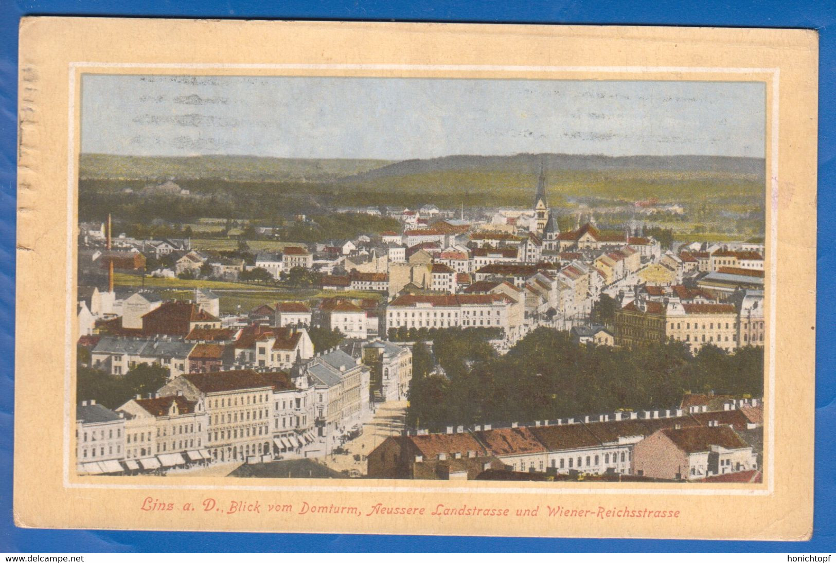 Österreich; Linz An Der Donau; Blick Vom Domturn Mit Aeussere Landstrasse; 1912 - Linz