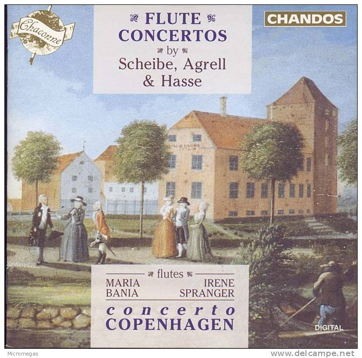 Scheibe, Agrell, Hasse : Concertos Pour Flûte, Andrew Manze - Classical