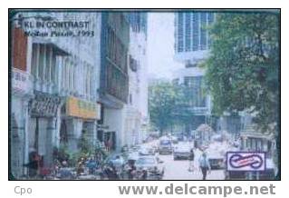 # MALAYSIA UP113 KL In Contrasts - Medan Pasar 1993 10 Gpt   Tres Bon Etat - Malaysia