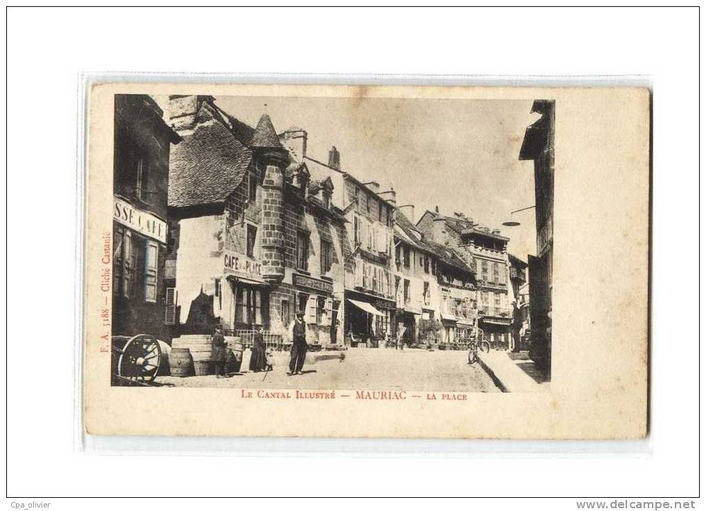 15 MAURIAC Place, Animée, Commerces, Ed FA 5188, Dos 1900 - Mauriac