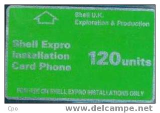 # UK_OTHERS OFFSHORE-ShellExpro-R3E Green 120 Landis&gyr 09.89 Tres Bon Etat - Boorplatformen