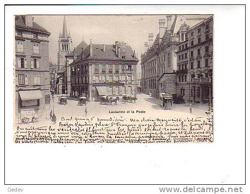 Lausanne La Poste (360) Avant 1904 - Lausanne