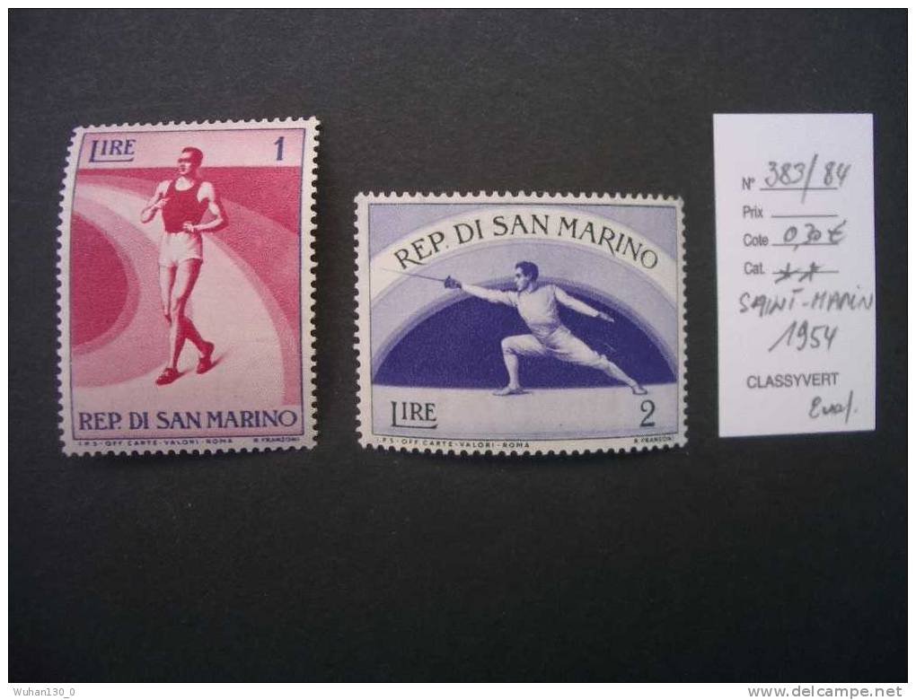 SAINT - MARIN  *  *  De  1954  "    Sports Divers   "     2  Val . - Nuevos