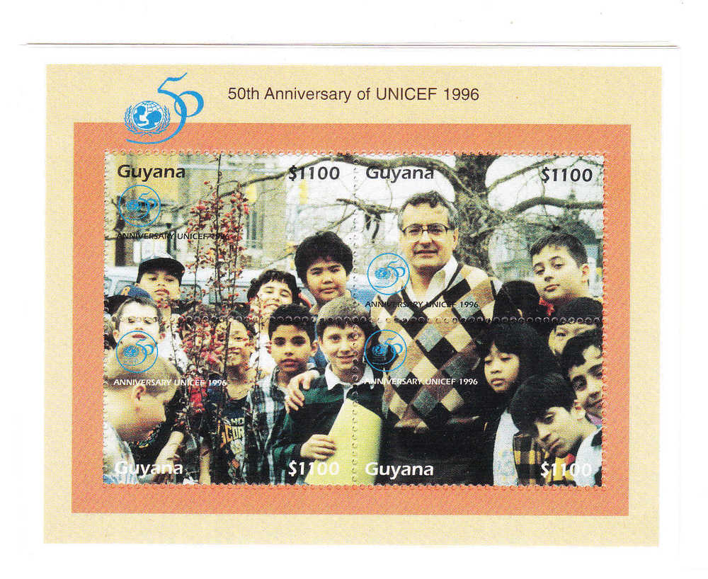 Guyana 1996 50th Anniversary Of UNICEF Children MNH - UNICEF