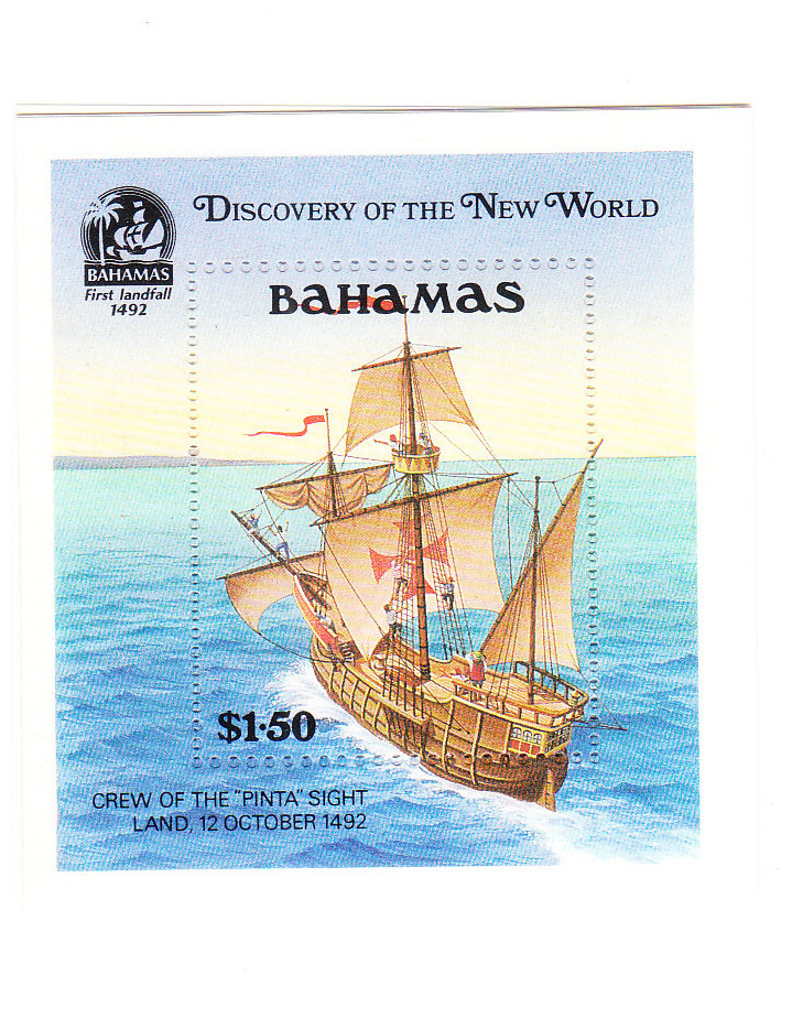 Bahamas 1991 Discovery Of America 500th Anniversary Columbus Sights Land MNH - Bahamas (1973-...)