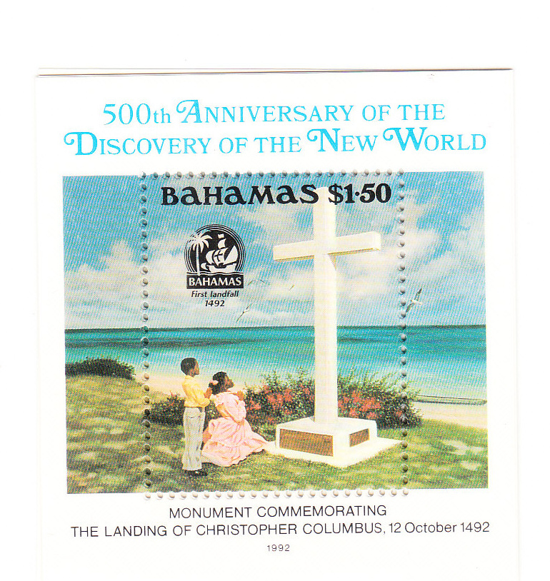 Bahamas 1992 Discovery Of America 500th Anniversary Columbus Monument MNH - Bahama's (1973-...)